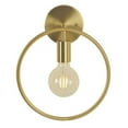 thumbnail image 3 of PENGXIANG Lighting Modern Wall Sconces ,Brass Round Glass Lamp Reading Lamp,Nordic minimalist circle round wall lamp designer bedroom bedside study restaurant background wall, 3 of 5