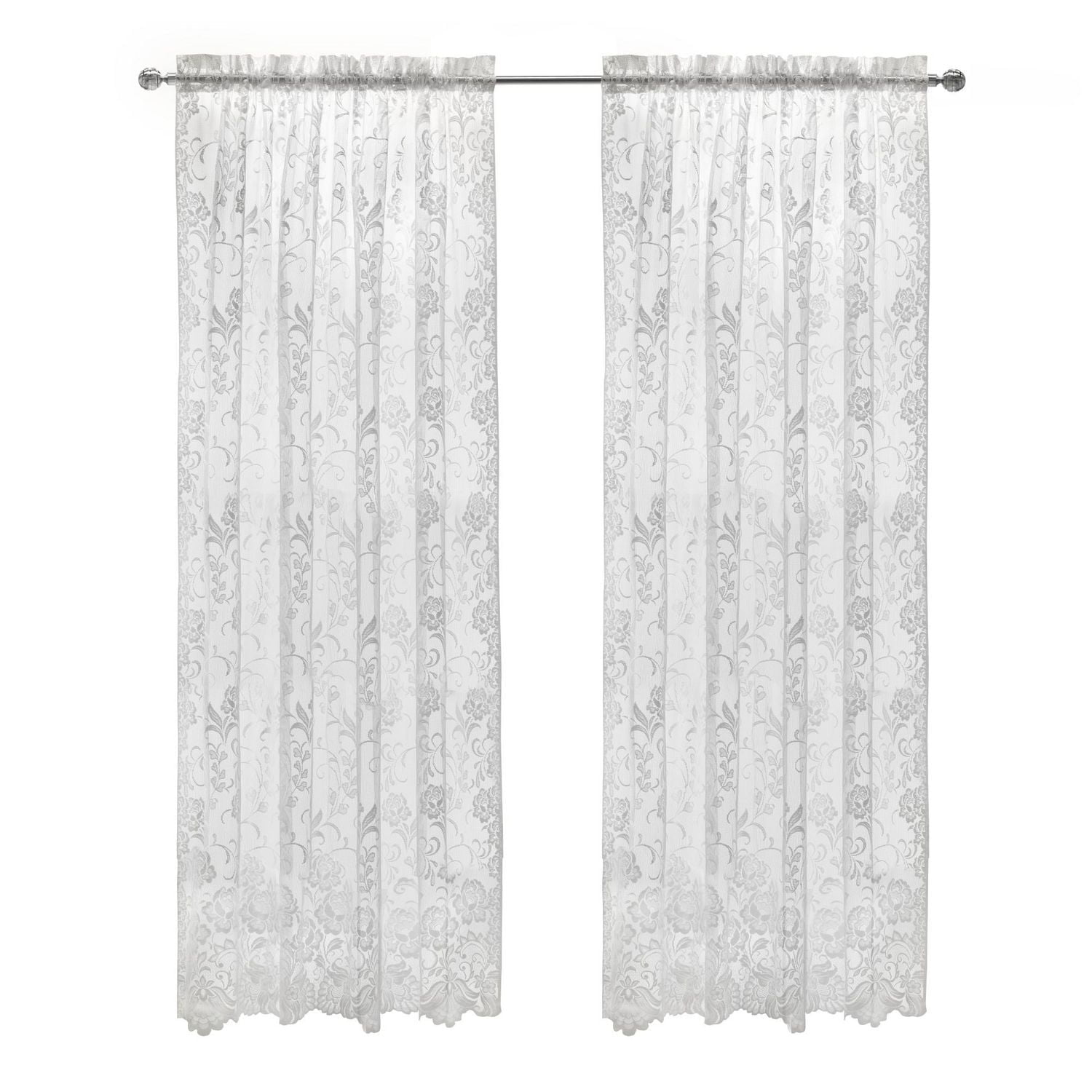 Loft Living Louis Sheer Rod Pocket Tailored Panel 55 x 84 in White