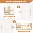 thumbnail image 6 of Babyeap Wooden Baby Playpen,Foldable Play Yards for Babies and Toddlers,Large Wood Play Gate with Built-in Toys,Baby Fence Activity Center 47x47x23.6 Inch, 6 of 9