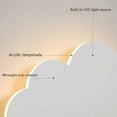 thumbnail image 3 of Wall Sconce - Cloud Light - Indoor Modern - Acrylic Shade with Built-in LED Lights - Kids Bedroom - Warm Lighting - White, 3 of 5