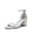 SILVER-GLITTER, variant on Women's Chunk Low Heels Open Round Toe Ankle Strap Block Heels Party Dress Wedding Sandals