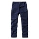 thumbnail image 1 of Puntoco Pantalones casuales largos para hombre Pantalones casuales de moda para hombre de color sólido con bolsillos y cremallera Pantalones largos, 1 of 4