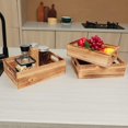 thumbnail image 2 of Wood Crates For Display,Rustic Crate Storage Decorative Boxes Set of 3,Large Wooden Nesting Box with Handles Farmhouse Container Basket Bin Home Decoration with Natural Wood Aroma, 2 of 8