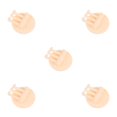 thumbnail image 3 of yingyy 1/2/3/5 Seamless Adhesive Hook Strong Bearing Capacity 3in1 Stick Hooks Hanging Rack Wall-Mounted Key Holder Towel Storage Racks Beige 5PCS, 3 of 6