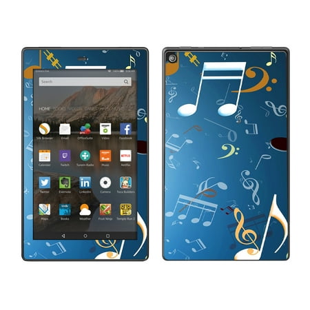 Skins Decals For Amazon Fire Hd 8 Tablet / Flying Music (Best Sleeping Tablets For Flying)