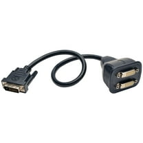 Tripp Lite by Eaton 1080p DVI-D Male to 2 Female Y-Splitter Cable for Digital Monitors, 1 Ft., P564-001, P564-001