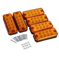 thumbnail image 1 of 8 lámpara de Marcador LED lateral 6 piezas de alto brillo como choque con cáscara con 12v de consumo de baja potencia dc para camiones remolques, 1 of 7