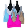 thumbnail image 6 of ToBeInStyle Women's Pack of 6 Padded Double Scoop Comfort Lounging Bras, 6 of 7