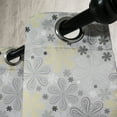 thumbnail image 2 of Ambesonne Grey Grommet Curtain Single Panel, Style Yellow Flower, 50"x60", Pale Grey White, 2 of 5