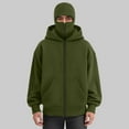thumbnail image 5 of LiJinLong Balaclava Hoodie Zipper Unisex Thermal Insulated Wind Resistant for Snowboarding Skiing Hiking in Extreme Cold Outdoor Adventure Jacket S-XXL, 5 of 6