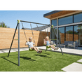 thumbnail image 4 of Leumius 3-in-1 Swing Set for Backyard with Stand,Swing Heavy Duty 440lbs Metal Outdoor Swing Stand for Playground, Backyard Playset,Green, 4 of 8