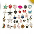 thumbnail image 4 of U8MO 10/30pcs Alloy Enamel Charms Pendants for Jewelry Making Earrings Bracelet-14# 10pcs unicorn 14x17mm, 4 of 9