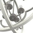 thumbnail image 5 of Hunter - Gablecrest 4-light Painted Concrete, Large Pendant Light, Dimmable, Transitional Style, Sphere Shaped, for Bedrooms, Dining, Living Rooms - 19096, 5 of 10