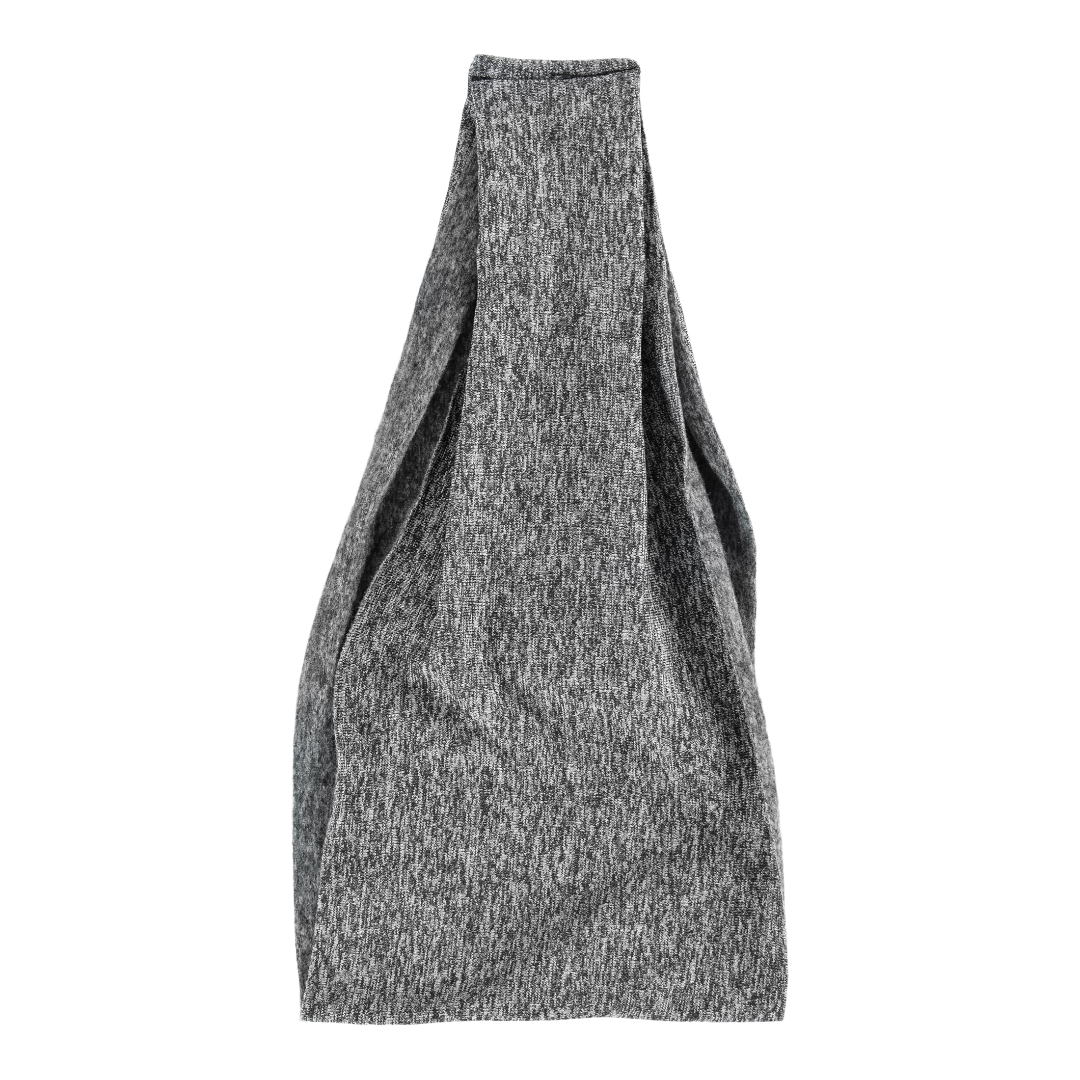 Scunci Athletic Headwrap for Workouts, Sports, Fitness, and Dance in White/Black Heather, 1ct