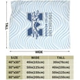 thumbnail image 3 of Moravian College Moravian University Logo Fleece Blanket, Very Soft Microfiber Flannel Blanket for Couch Warm and Cozy for All Seasons, 3 of 6