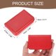 thumbnail image 2 of Portatarjetas de Visita Uxcell, Estuche de Tarjetas de Visita de Cuero PU con Cierre Magnético para Hombres y Mujeres, Rojo, 2 of 6
