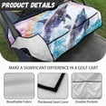 thumbnail image 6 of Whosucclay Rainbow Dolphin Design Protector, 4 Front Storage Pockets Cover for Most 2‑Seat Golf Carts Golf Cart Seat Towel Quilted Protective Cover, 52.36"x 32.28", 6 of 7