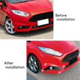 thumbnail image 4 of Car Front Bumper Splitter Spoiler Decorative Trims Fog Light Canard for Fiesta ST MK6 2012-2017 Glo, 4 of 5