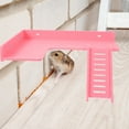 thumbnail image 2 of 1pc en Forme de L Cage de Hamster en Bois Échelle Hamster Jouant Plate-Forme de Support, 2 of 8