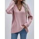 thumbnail image 2 of Suéteres Para Mujer Suéteres de Otoño Manga Larga de Moda Cuello en V Suéter Suelto Tops Blusa Suéter de Punto Odeerbi  ODB132285, 2 of 5