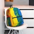 thumbnail image 4 of Lafuoo Rainbow Colored Pattern Casual Backpack, Large Capacity Adjustable Shoulder Strap Computer Backpack, Unisex, Suitable for Campus, Business,Travel-One Size, 4 of 6