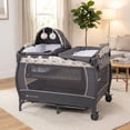 thumbnail image 6 of Baby Trend Lil Snooze Deluxe II Nursery Center Playard in Forest Party Grey, 6 of 16