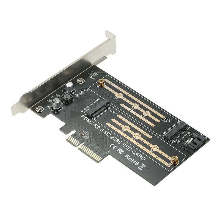 Structure of M.2 NVMe SSD (a) and schematic diagram of M.2 SSD (b).