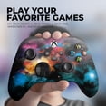 thumbnail image 4 of DreamController Galaxy Custom X-box Controller Wireless compatible with X-box One/X-box Series X/S Proudly Customized in USA with Permanent HYDRO-DIP Printing (NOT JUST A SKIN) [video game], 4 of 6
