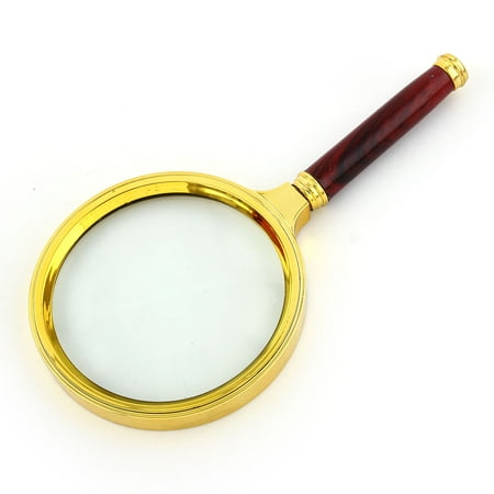 Plastic Handle 10X Handheld Reading Loupe Magnifier Magnifying Glass 80mm Dia