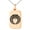Rose, variant on Stainless Steel Naito Samurai Crest Engraved Small Rectangle Dog Tag Charm Pendant Necklace