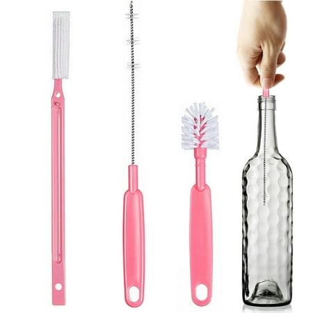 

Gecorid Water Bottle Brush Long Water Bottle and Straw Cleaning Brush Tube Washing Cleaner Kit Tool for Smaller Diameter Bottle Openings charming