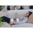 thumbnail image 3 of Luxe Heated Faux faux Throw Blanket Grey Light Grey 24"x12" Acrylic Plush, 3 of 4