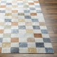 thumbnail image 6 of Mark&Day Washable Rugs, 8x10 Shaquina Modern Taupe Checkered Rug, Beige Blue Brown Carpet for Living Room, Bedroom or Kitchen (7'10" x 10'2", Machine Washable), 6 of 9