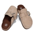 thumbnail image 6 of Yolanda Zula Women's Faux Suede Clogs Mules Adjustable Buckle Slip on Cork Footbed Home Clog Slippers with Arch Support, 6 of 9