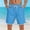 Blue, variant on Mens Mid Rise Roomy Multi-Pocket Cargo Bottoms, Button Fly Heavy Duty Wear Resistant Outdoor Shorts Blue S