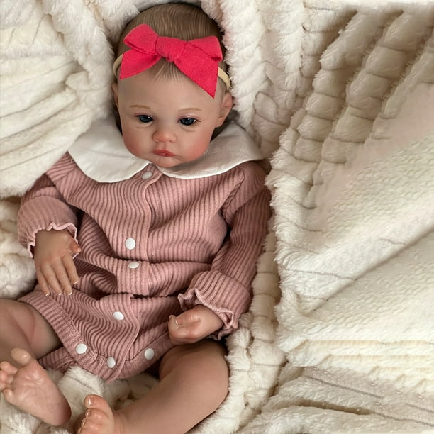 Munecas Baby Doll Piel 3D Muneca Realista Btafrte con Kit de Alimentacion Cuerpo Completo 49cm Bodega Aurrera en linea