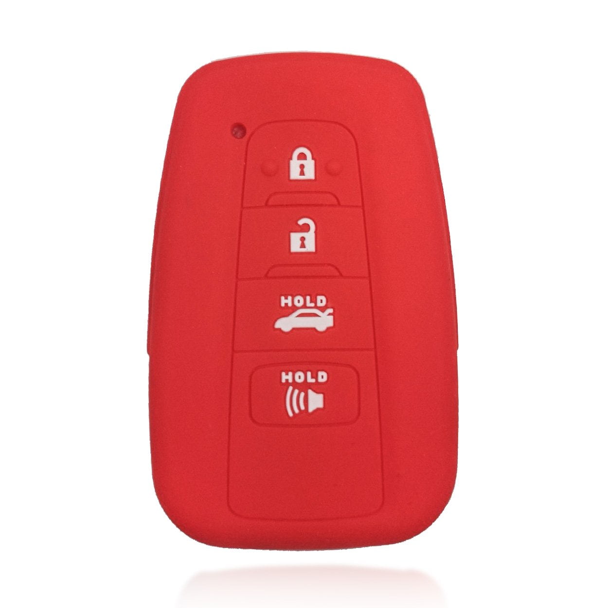 New Red Silicone Remote Key Cover Holder Cover 3 Buttons Fit For Toyota 