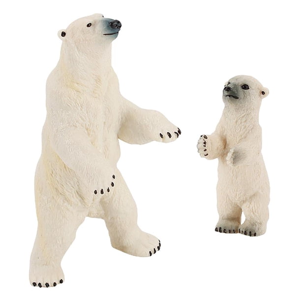 Animales Modelo Estático Oso Polar Adornos Niños Juguetes Educativos Decoración Del Hogar 2 Uds Figuras Noticed HA035119-00