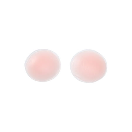 - Women Round Shape Silicone Self Adhesive Nipple Covers Pair Pink