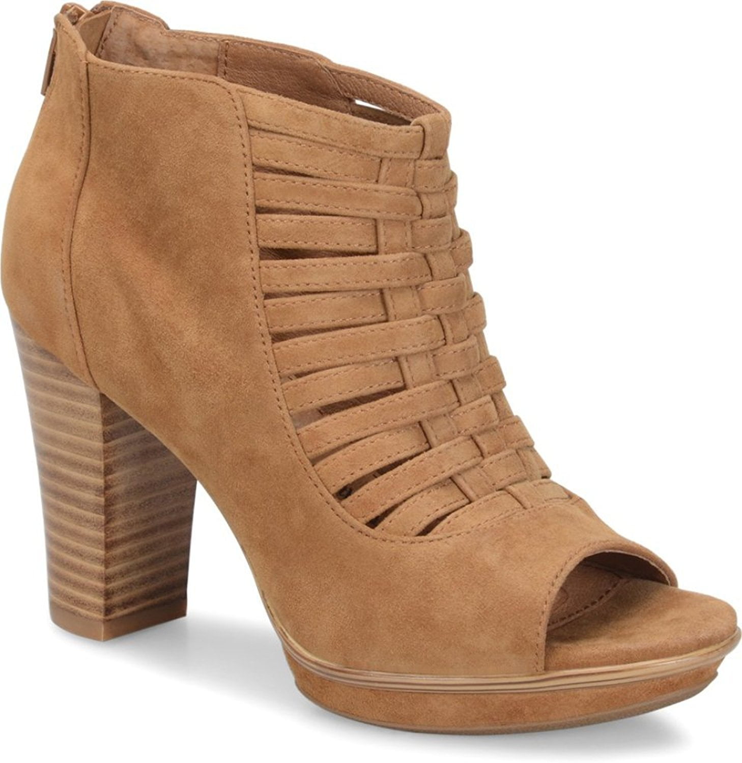Sofft Womens Renita Suede Open Toe Casual Strappy Sandals - Walmart.com