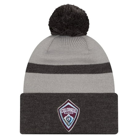 Men's-New Era  Black Colorado Rapids 2025 Kickoff Cuffed Knit Hat with Pom
