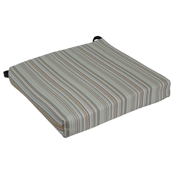Blazing Needles 20-inch by 19-inch Premium Olefin Outdoor Chair Cushion