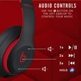 thumbnail image 6 of Pre-Owned Beats by Dr. Dre Model Studio3 Decade Collection Wireless Over-Ear Headphones, Wireless Bluetooth, Noise Cancelling, Defiant Black/Red 1 Count 1 Pack, 6 of 6
