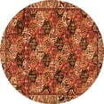 thumbnail image 1 of Ahgly Company Indoor Round Persian Orange Traditional Area Rugs, 6' Round, 1 of 1