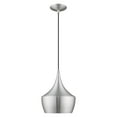 thumbnail image 5 of Livex Lighting Waldorf 1-Light Metal Single Pendant in Brushed Aluminum, 5 of 12