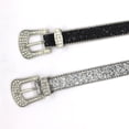thumbnail image 3 of Aellinatey Adult Bling Belt with Rhinestone Light Luxurious Ladies Locomotive Waistband, 3 of 15