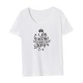 thumbnail image 4 of Camiseta de mujer Ropa deportiva de verano Camiseta básica para desplazamientos Oficina de viaje S, 4 of 7