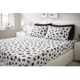 thumbnail image 5 of Say Yes Bedding Hepburn White Black Floral 100% Cotton Sheet Set with Pillowcase ,Twin Size, 5 of 5