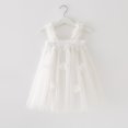 thumbnail image 2 of Lindreshi Baby Girl Clothes Toddler Kids Baby Girls Cute Summer Mesh Elegant Flower Wing Suspenders Dress Skirt, 2 of 5