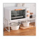 thumbnail image 2 of Estantes de cocina, mini estante de almacenamiento para organizar gabinetes, color blanco, 2 of 7